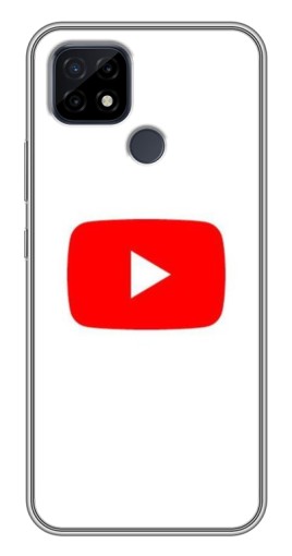 Чехол с принтом "Красная кнопка" для Realme C21