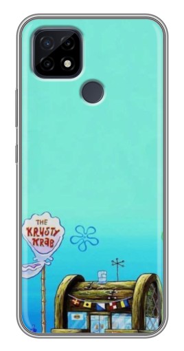 Чехол с печатью "Krusty Krab" для Realme C21