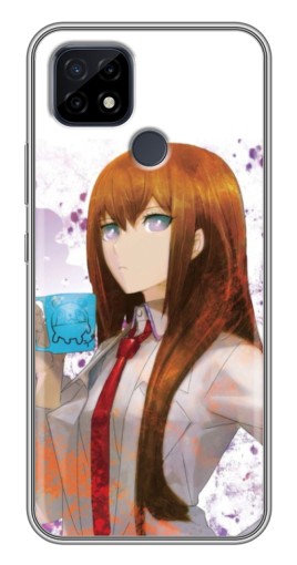 Чехол с картинкой "Курису с чашкой" для Realme C21