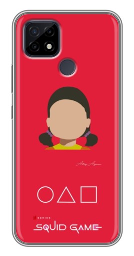 Чехол с картинкой "Лицо куклы" для Realme C21
