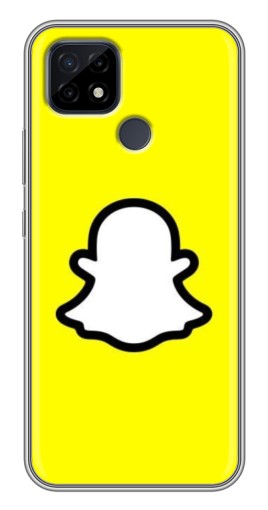 Чехол с картинкой "Лого Snapchat" для Realme C21