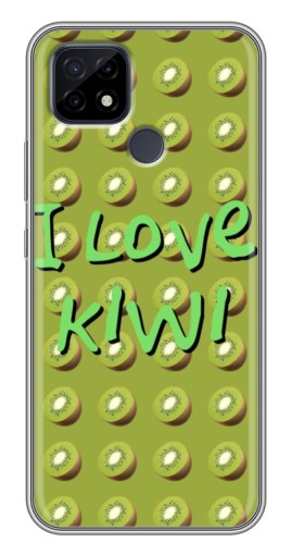 Силиконовый чехол с изображением "Love Kiwi" для Realme C21