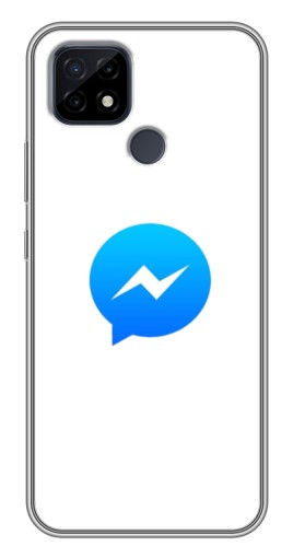 Силиконовый чехол с изображением "messenger logo" для Realme C21