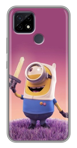 Чехол с принтом "Миньон с мечом" для Realme C21