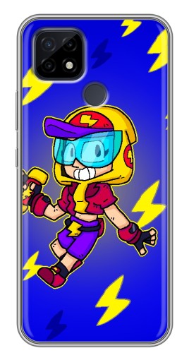Силиконовый чехол с изображением "Молниеносная MAX" для Realme C21