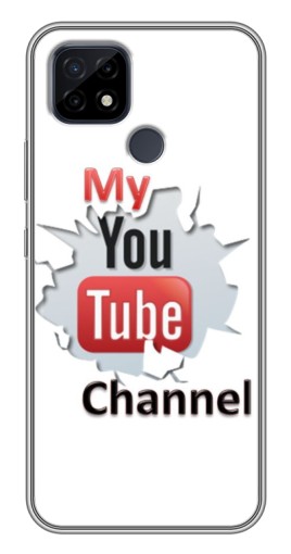 Чехол с картинкой "My YouTube" для Realme C21