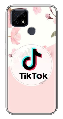 Силиконовый чехол с изображением "Нежный принт" для Realme C21