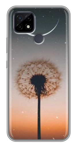 Силиконовый чехол с изображением "Ночной одуванчик" для Realme C21