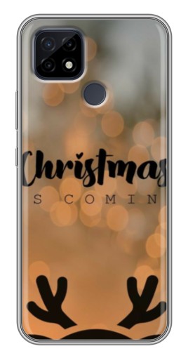 Чехол с принтом "Новогодняя заставка" для Realme C21