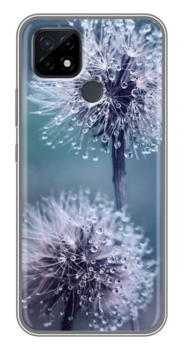 Чехол с принтом "Одуванчик с капельками" для Realme C21