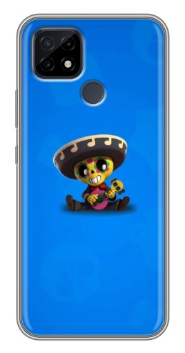 Силиконовый чехол с изображением "Poco с гитарой" для Realme C21