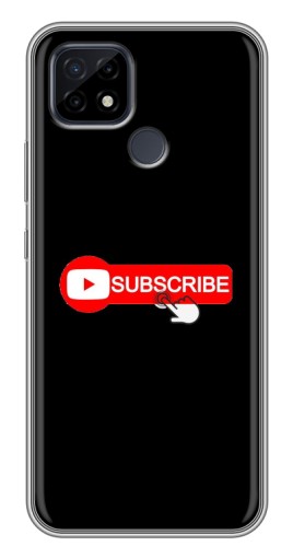 Чехол с печатью "Подпишись" для Realme C21