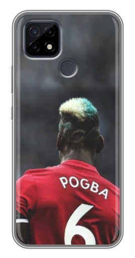 Силиконовый чехол с изображением "Pogba 6" для Realme C21