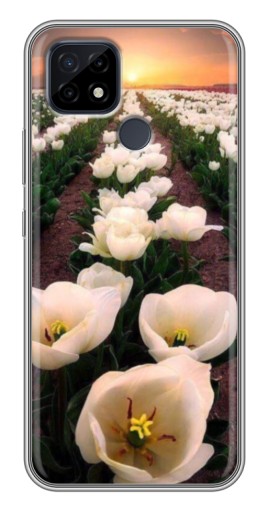 Чехол с печатью "Поле тульпанов " для Realme C21
