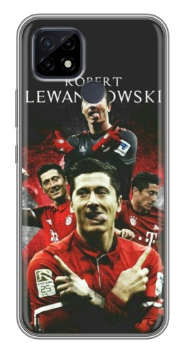 Чехол с картинкой "Польский футболист" для Realme C21