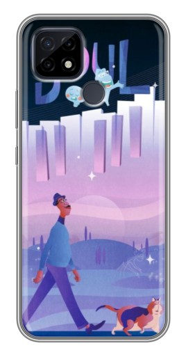 Чехол с печатью "Постер к мультику" для Realme C21