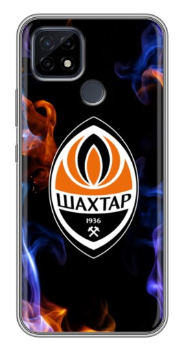 Чехол с картинкой "Шахтер в огне" для Realme C21