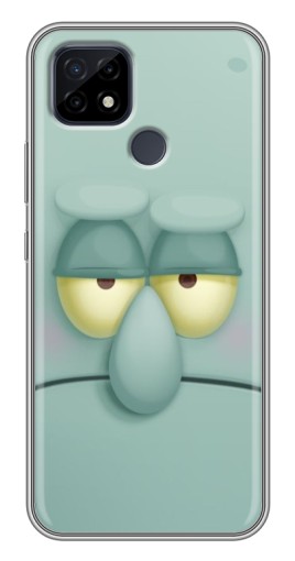 Чехол с печатью "Сквидвард" для Realme C21