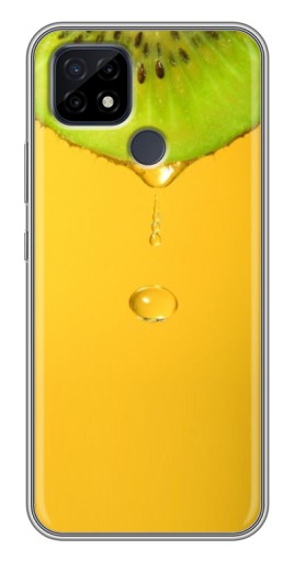 Силиконовый чехол с изображением "Сочный Kiwi" для Realme C21