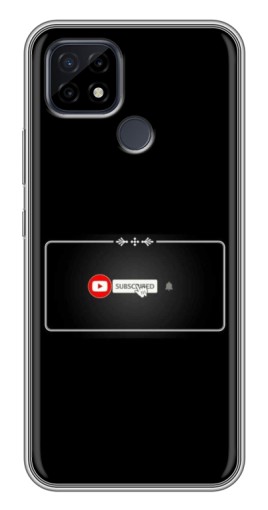 Чехол с принтом "subscribed" для Realme C21