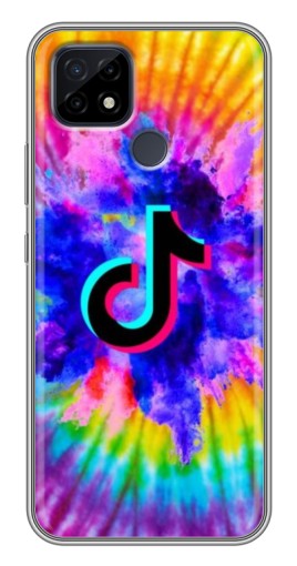 Чехол с печатью "TikTok в красках" для Realme C21