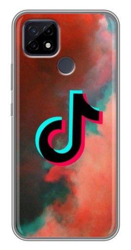 Чехол с принтом "ТикТок в тучах" для Realme C21