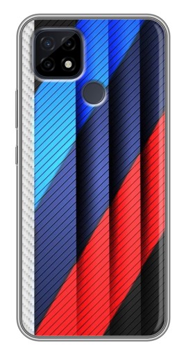 Силиконовый чехол с изображением "Цвета лого БМВ" для Realme C21
