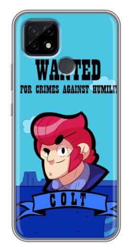 Силиконовый чехол с изображением "WANTED COLT" для Realme C21