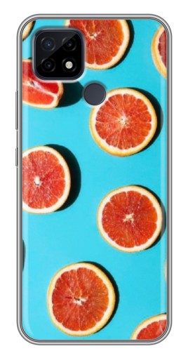 Чехол с печатью "Яркие грейпфруты" для Realme C21