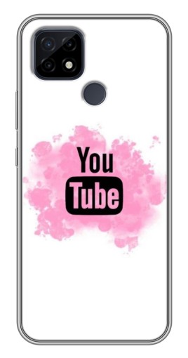 Чехол с картинкой "Ютуб в дыму" для Realme C21