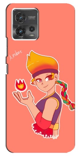 Силиконовый чехол с изображением "Amber с огоньком" для Motorola MOTO G72