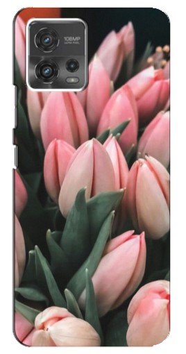 Чехол с картинкой "Букет тюльпанов" для Motorola MOTO G72