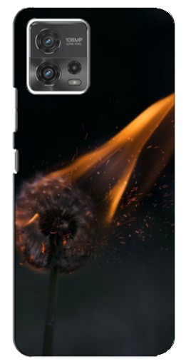 Силиконовый чехол с изображением "Горящий одуванчик" для Motorola MOTO G72