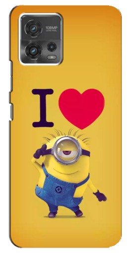Чехол с картинкой "I Love Minion" для Motorola MOTO G72