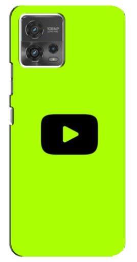 Чехол с принтом "Кнопка Ютуба" для Motorola MOTO G72