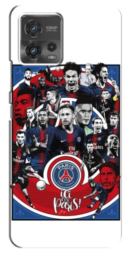 Чехол с картинкой "Команда PSG" для Motorola MOTO G72