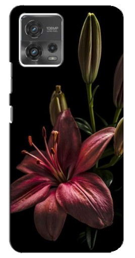 Чехол с печатью "Красная лилия " для Motorola MOTO G72