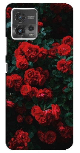 Чехол с принтом "Красные розы" для Motorola MOTO G72