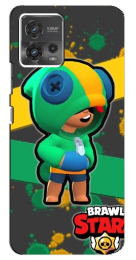 Чехол с принтом "Leon Brawl Stars" для Motorola MOTO G72