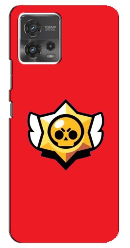Чехол с печатью "Лого на красном" для Motorola MOTO G72