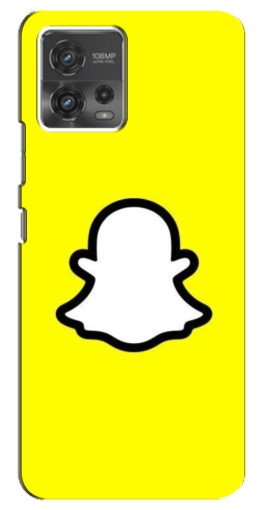 Чехол с печатью "Лого Snapchat" для Motorola MOTO G72