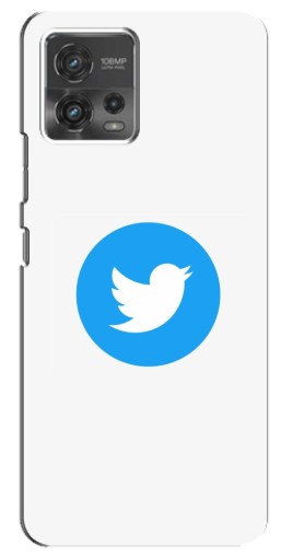 Чехол с картинкой "Лого Твиттера" для Motorola MOTO G72