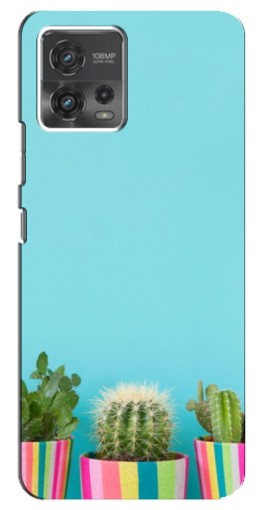 Силиконовый чехол с изображением "Маленькие кактусы" для Motorola MOTO G72
