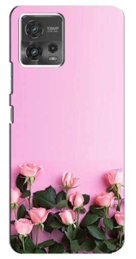 Чехол с картинкой "Нежные розы" для Motorola MOTO G72