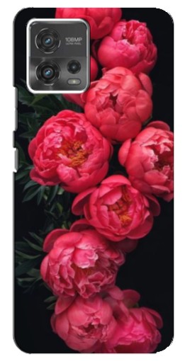 Чехол с печатью "Яркие пионы" для Motorola MOTO G72