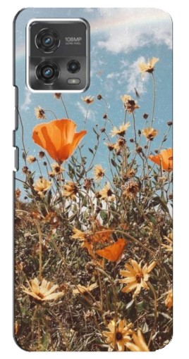 Силиконовый чехол с изображением "Желтые цветы" для Motorola MOTO G72
