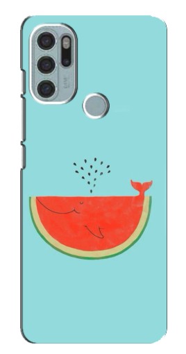 Чехол с принтом "Арбуз кит" для Motorola MOTO G60s