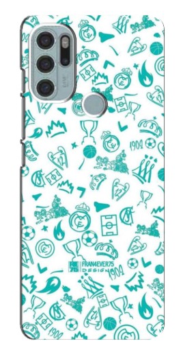 Чехол с печатью "Атрибутика Real Madrid" для Motorola MOTO G60s