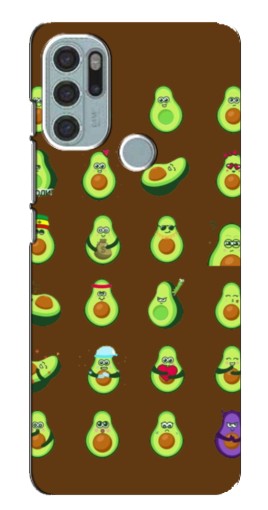Чехол с принтом "Авокадики" для Motorola MOTO G60s