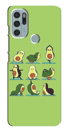Чехол с принтом "Авокадо Йога" для Motorola MOTO G60s